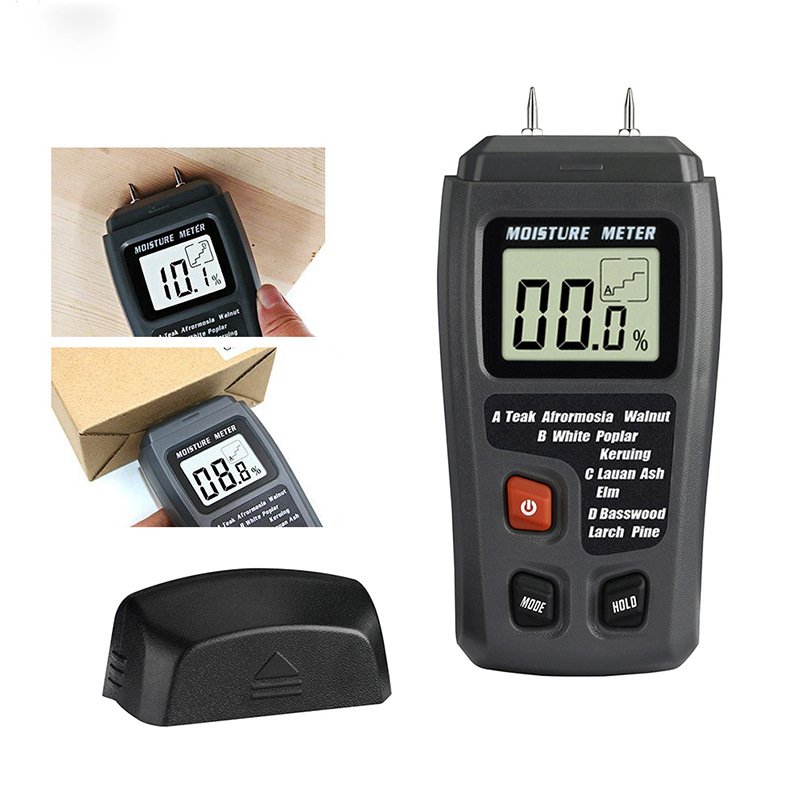 MT10 Professional Digital Wood Moisture Meter – Pin-Type Humidity Tester for Timber & Building Materials